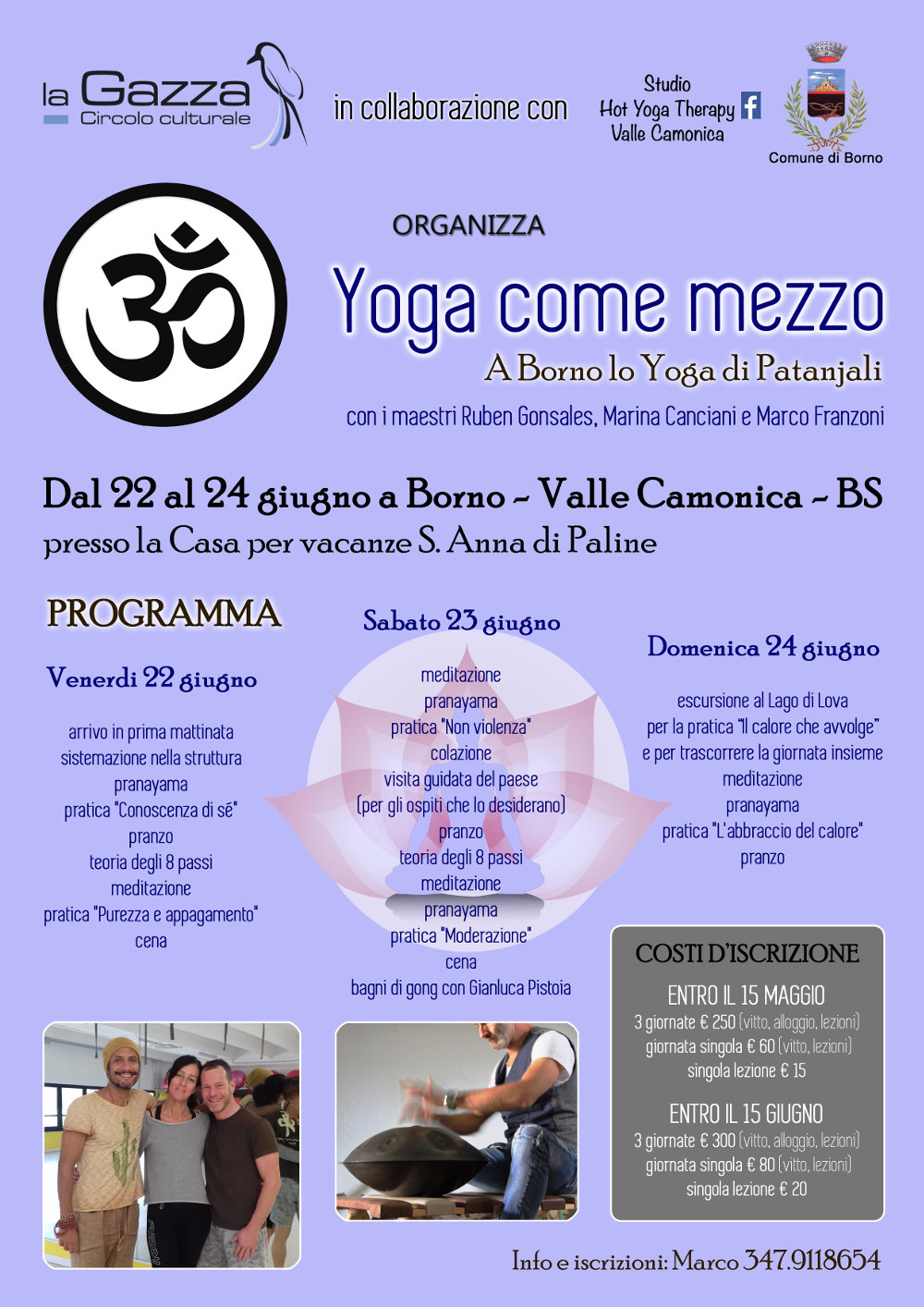 22-24 giugno: Yoga come mezzo
