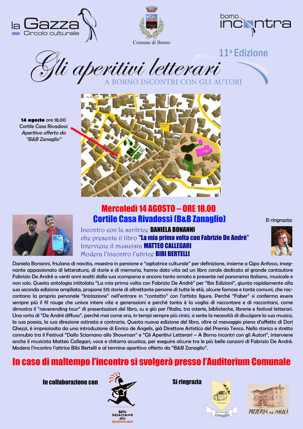 14-8-2019: incontro con Daniela Bonanni