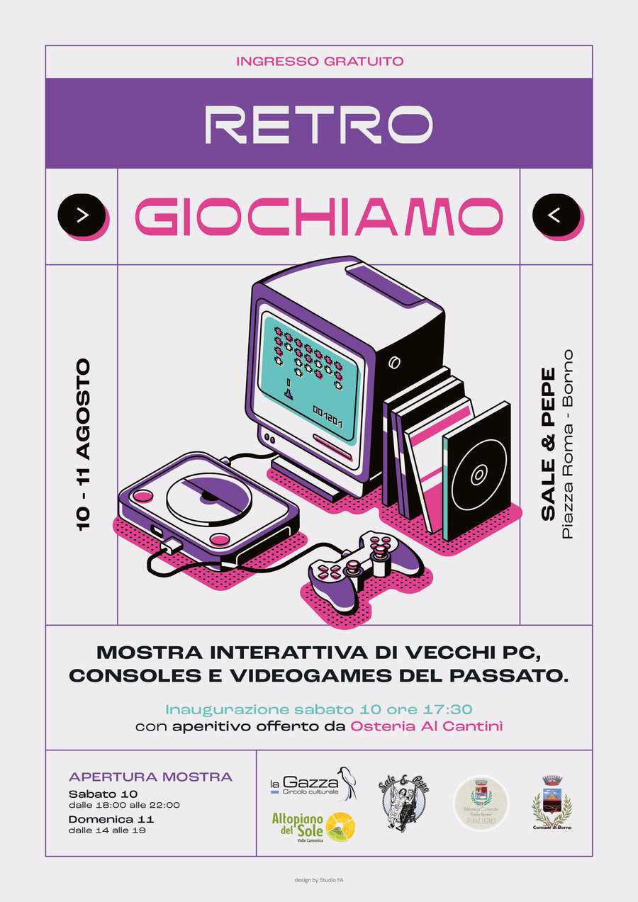 10-11 agosto 2024 presso Sale & Pepe - Borno: PC console e videogames del passato