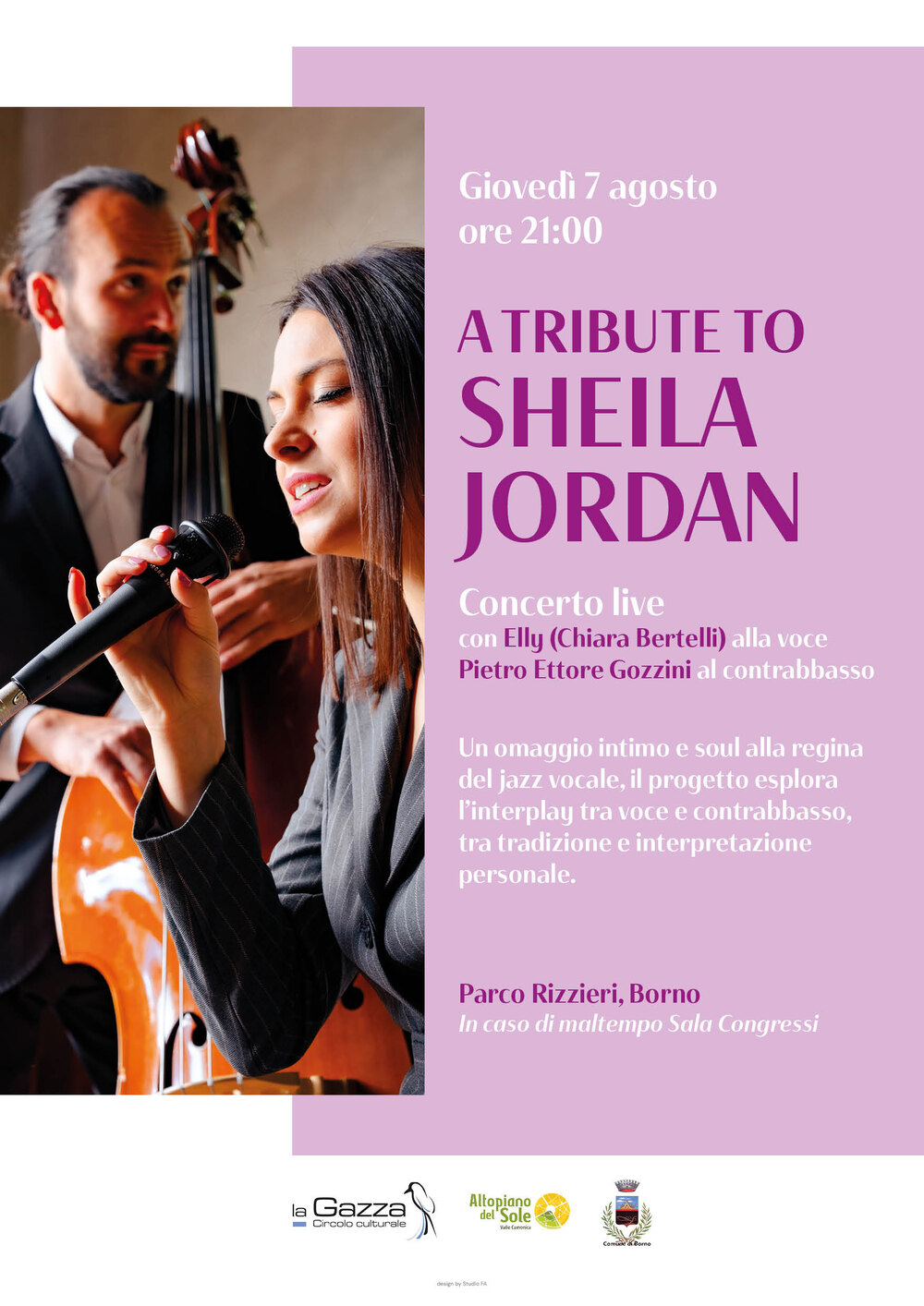 7 agosto 2025: A tribute to Sheila Jordan con Elly Chiara Bertelli